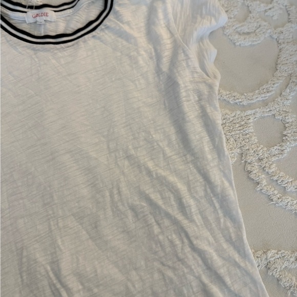 Goldie Classic White Tee with Black Trim - Picture 6 of 8